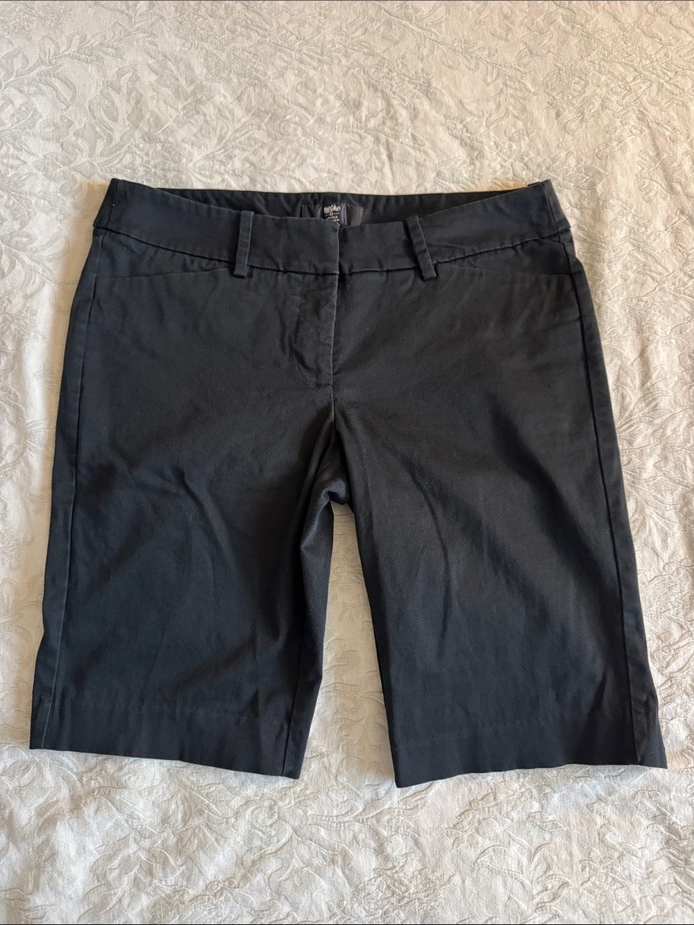 Massimo Black Bermuda Mid-Length Stretch Extensible Women’s Shorts